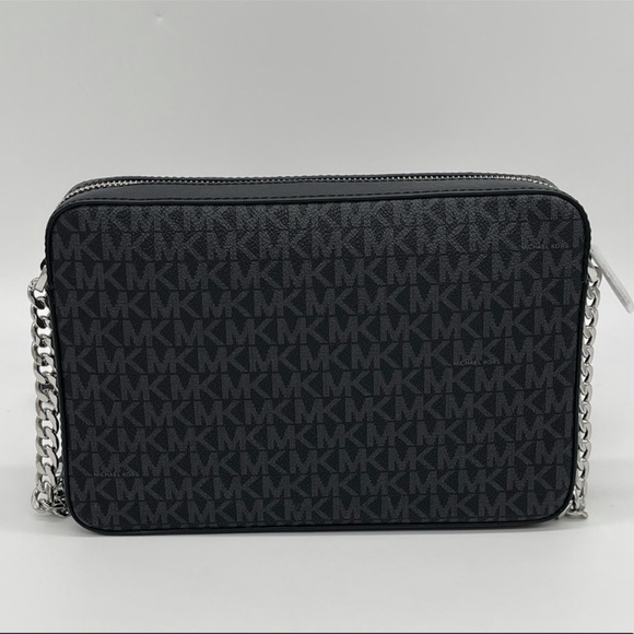 Michael Kors EW Crossbody Bag Black Leather - Picture 4 of 9